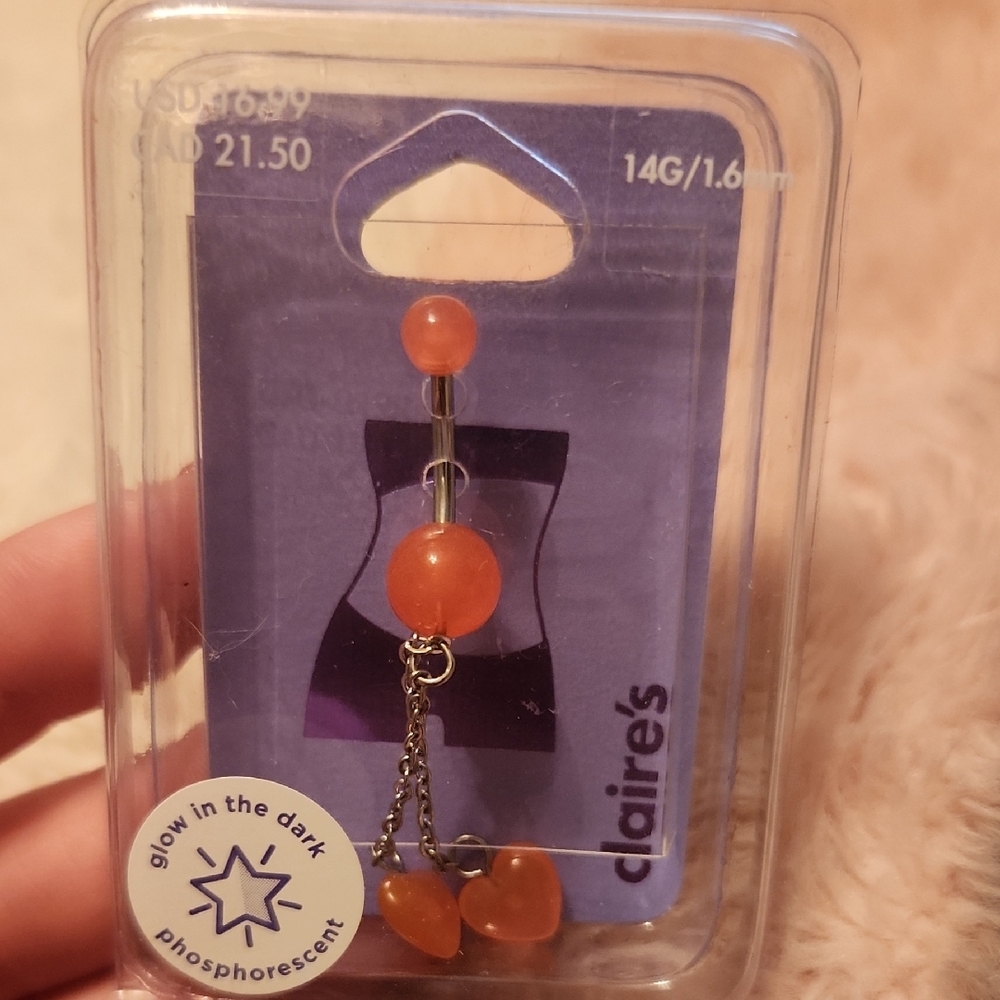 Claire's Pink Belly Ring